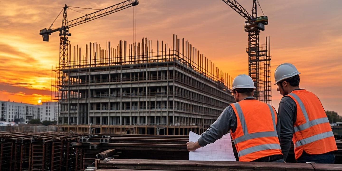 Premier Global Contractors crew working on a Melbourne construction site